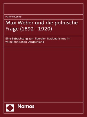 cover image of Max Weber und die polnische Frage (1892–1920)